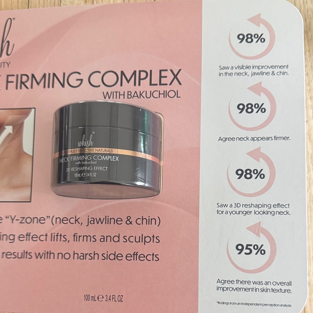 Whish Neck Firming Complex with Bakuchiol - Black and Pink Packaging - Picture 2 of 4